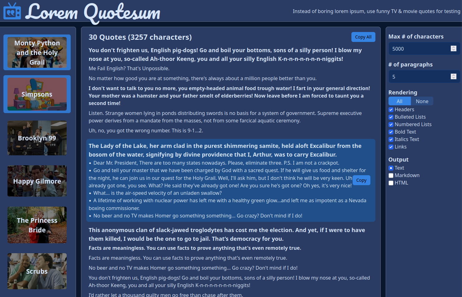 Lorem Quotesum screenshot